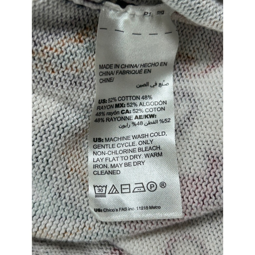 Chicos Whimsigoth Tapestry Paisley V Neck Tank Top Dark Romantic Festival Shell - Picture 7 of 8